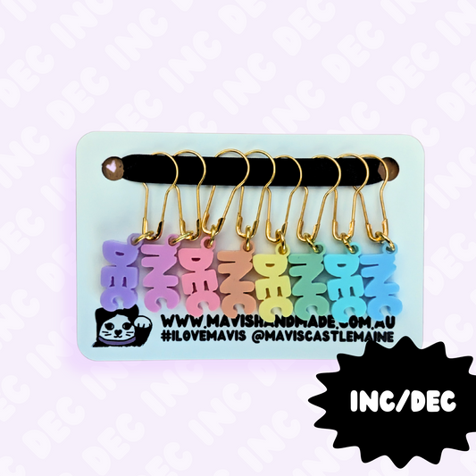 INC/DEC stitch markers