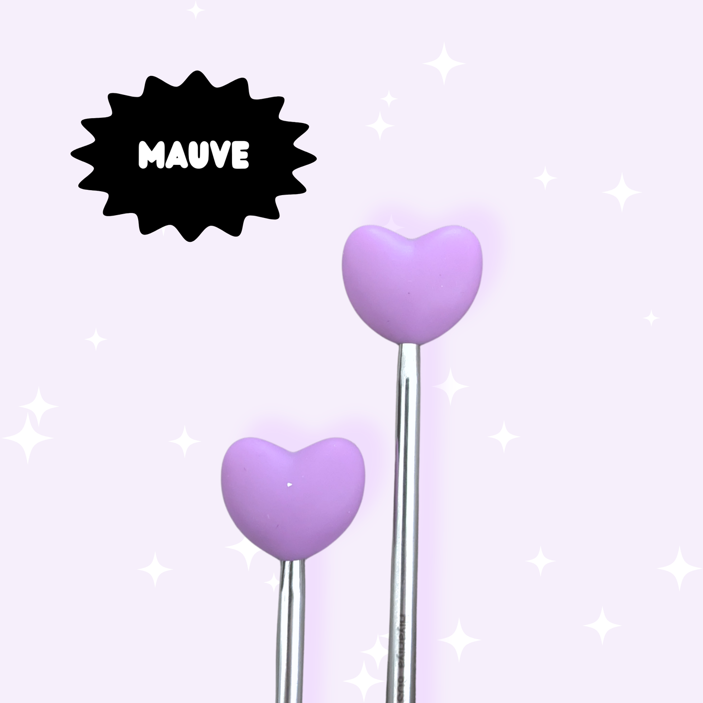 Small hearts - needle toppers